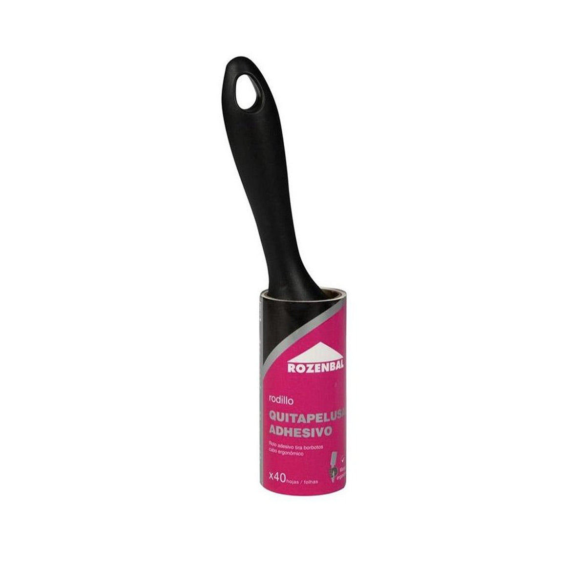 Rodillo ergonómico quitapelusa ROZENBAL 40 hojas