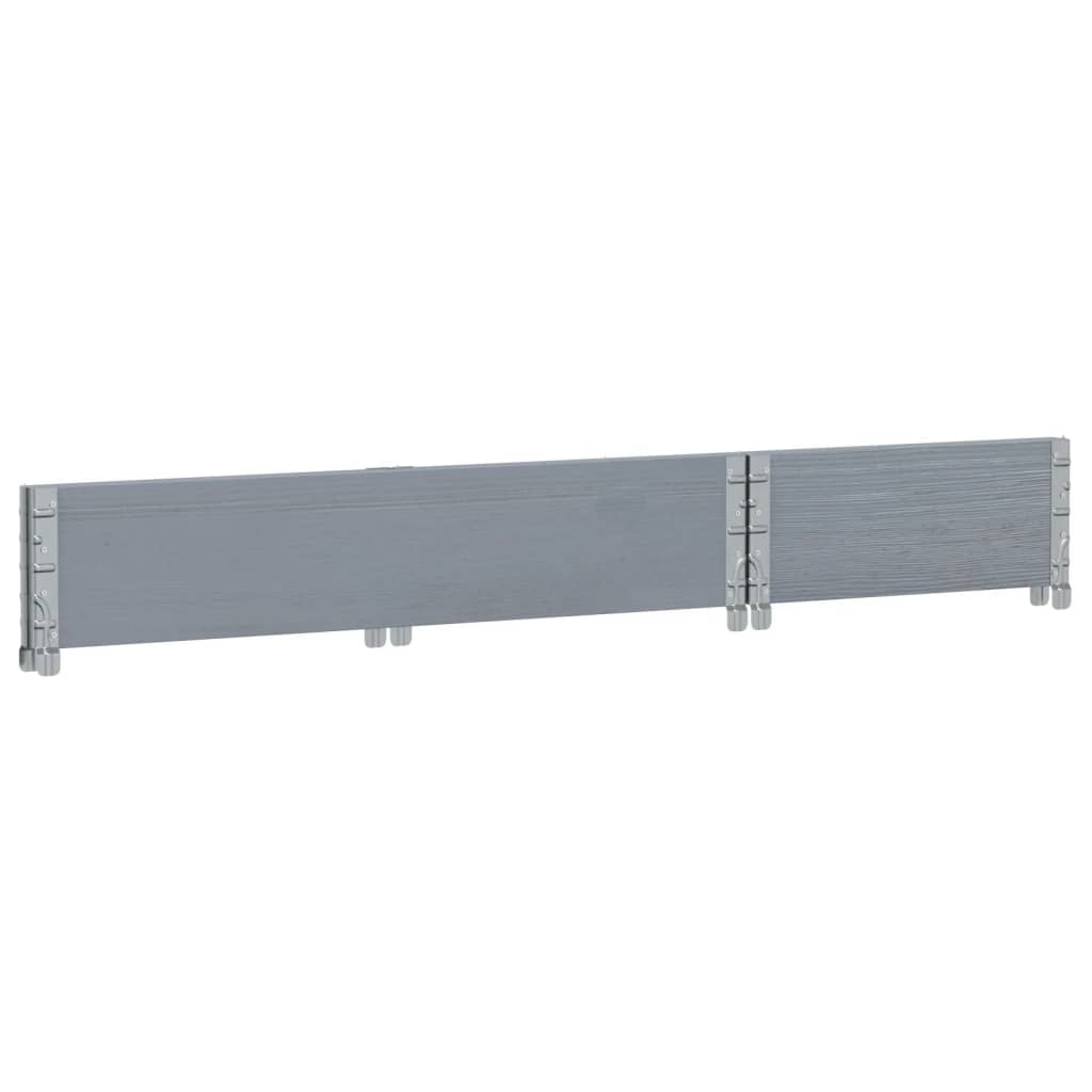 Jardinera De Madera Maciza De Pino Gris 100x50 Cm_5