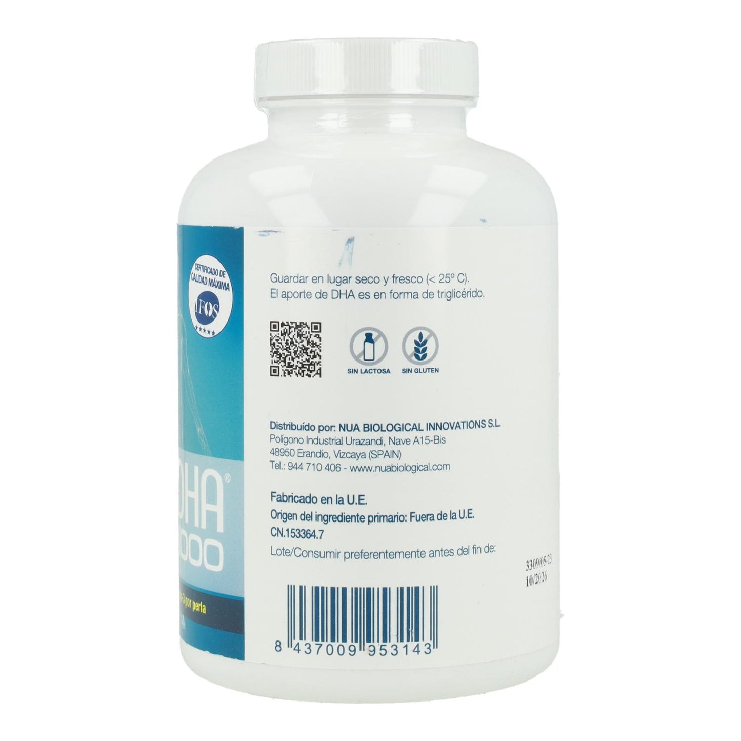 NuaDHA 1000 Laboratorios Nua 132 perlas