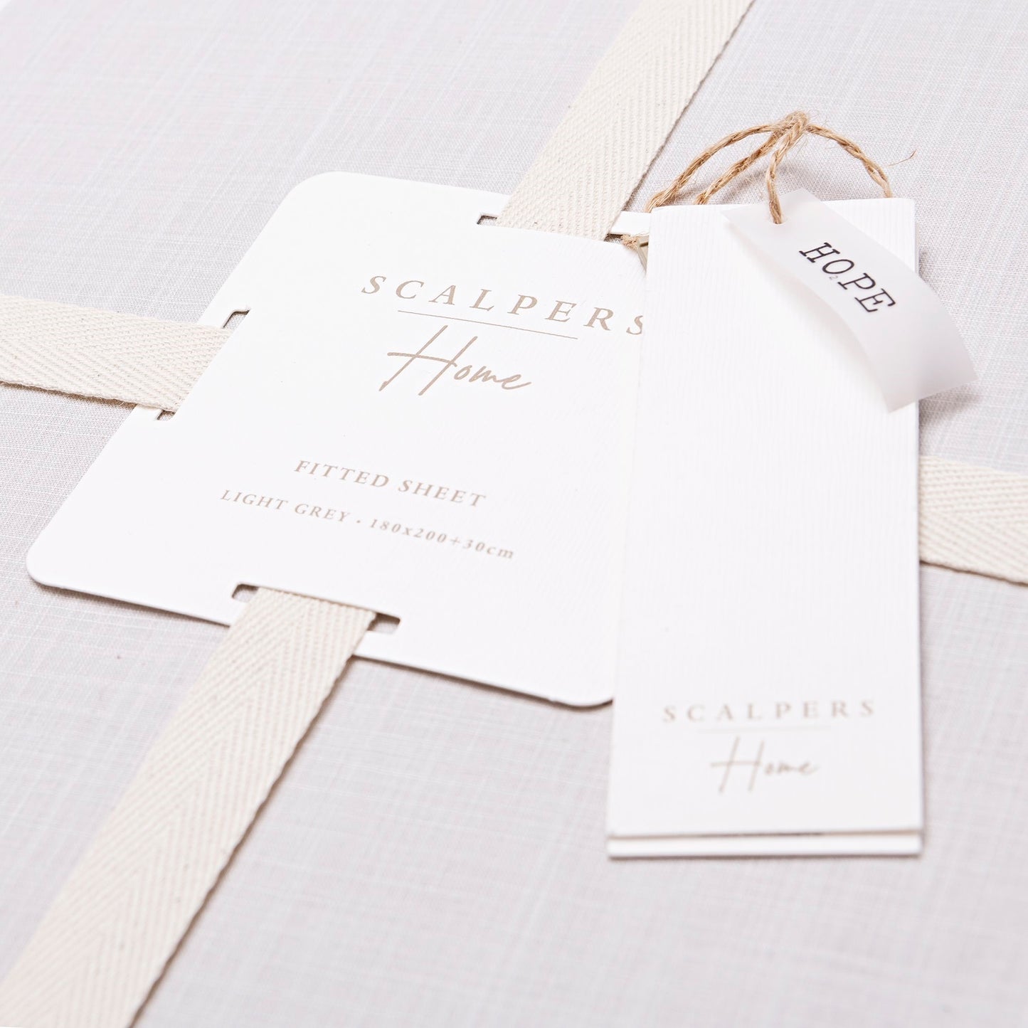 Sábana Bajera Gris 180x200+30 100% Algodón 140gsm Gris Haze Scalpers Home_5