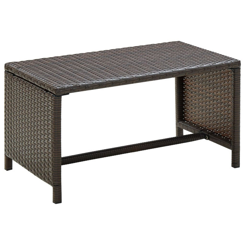 Vidaxl Set Muebles De Jardín 4 Piezas Y Cojines Ratán Sintético Marrón_5