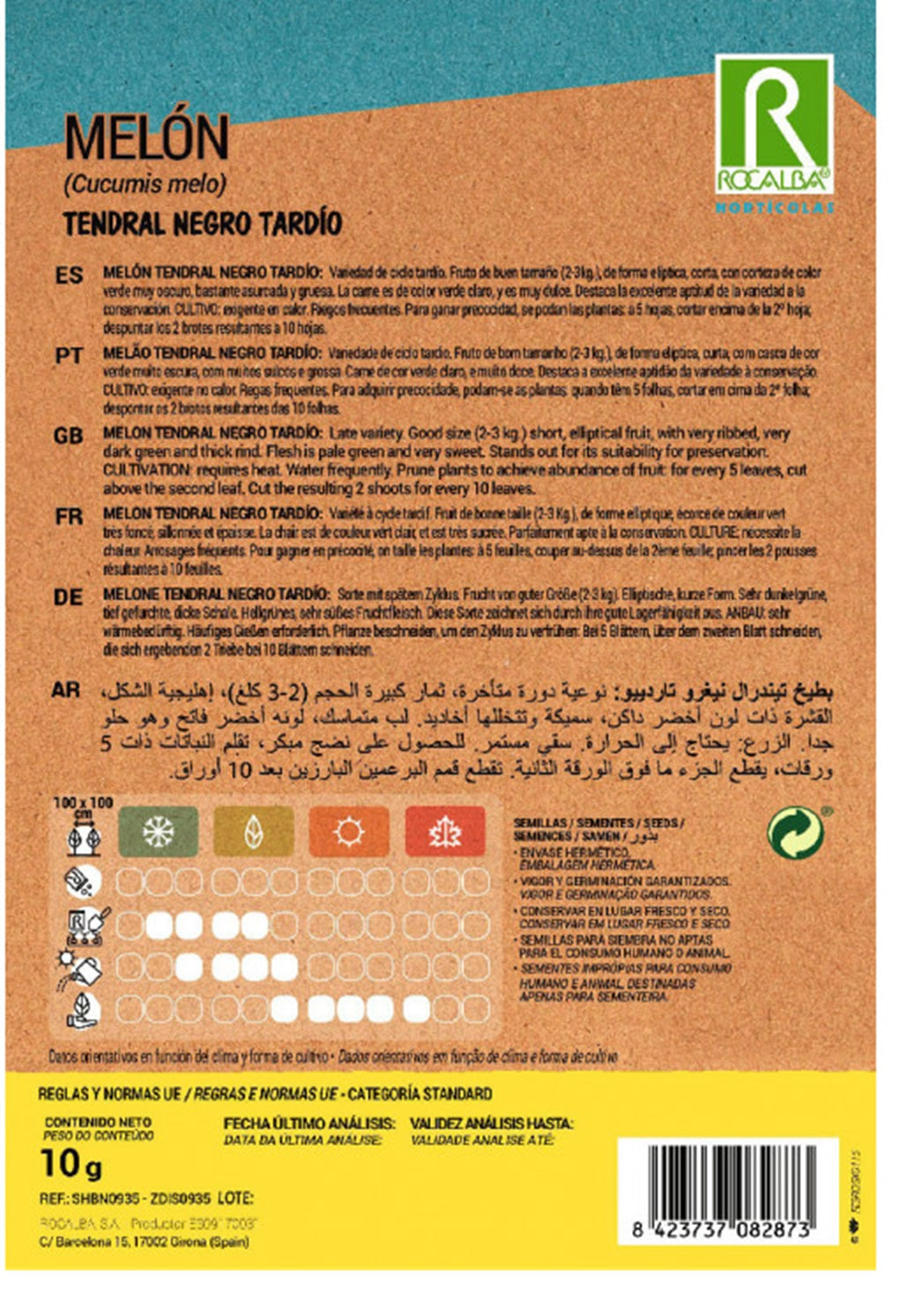 Semillas Melón Tendral Negro 10g_1