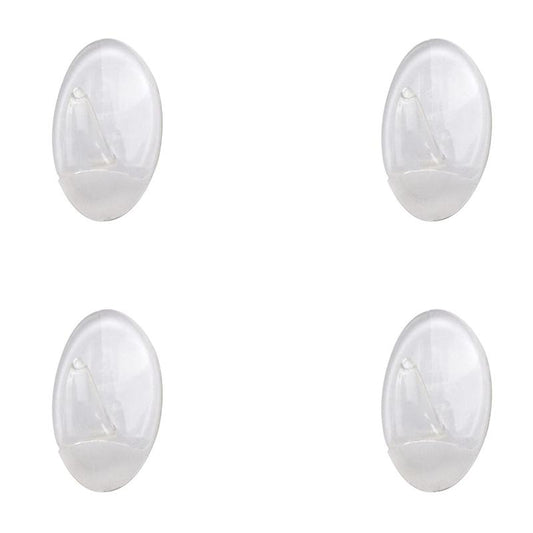 Colgador Oryx  Transparente Pequeño (blister 4 Unidades) Adhesivo
