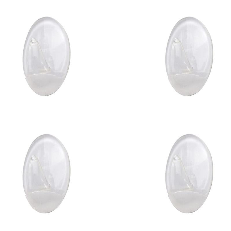 Colgador Oryx  Transparente Pequeño (blister 4 Unidades) Adhesivo