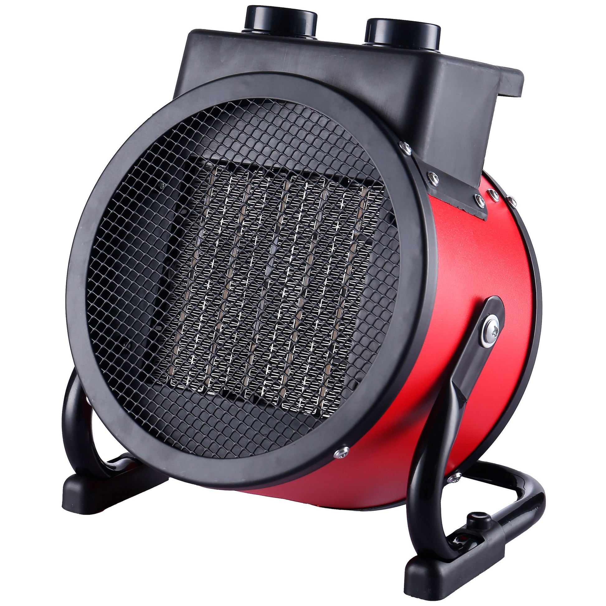 Calefactor Cerámico Termoventilador Portátil, 2 Niveles Potencia Termostato Automático, Moderno, Briebe, Ht1130, Negro/rojo