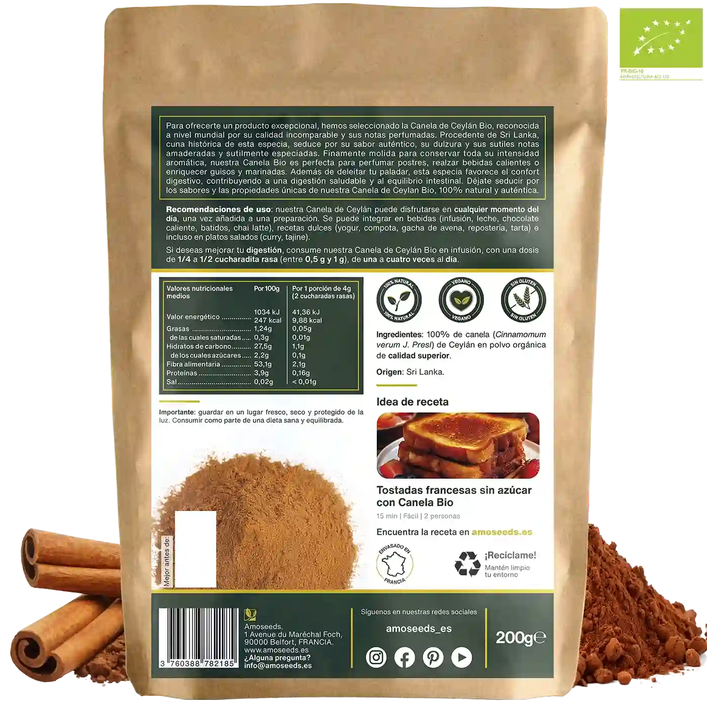 Canela De Ceylán Bio 200g_4