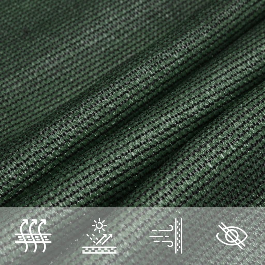 Vidaxl Toldo De Vela Verde Oscuro Hdpe 160 G/m² 4,5x4,5x4,5 M_4