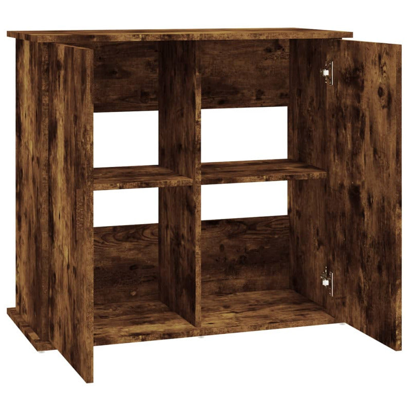 Vidaxl Soporte De Acuario Madera Ingeniería Roble Ahumado 81x36x73 Cm_5
