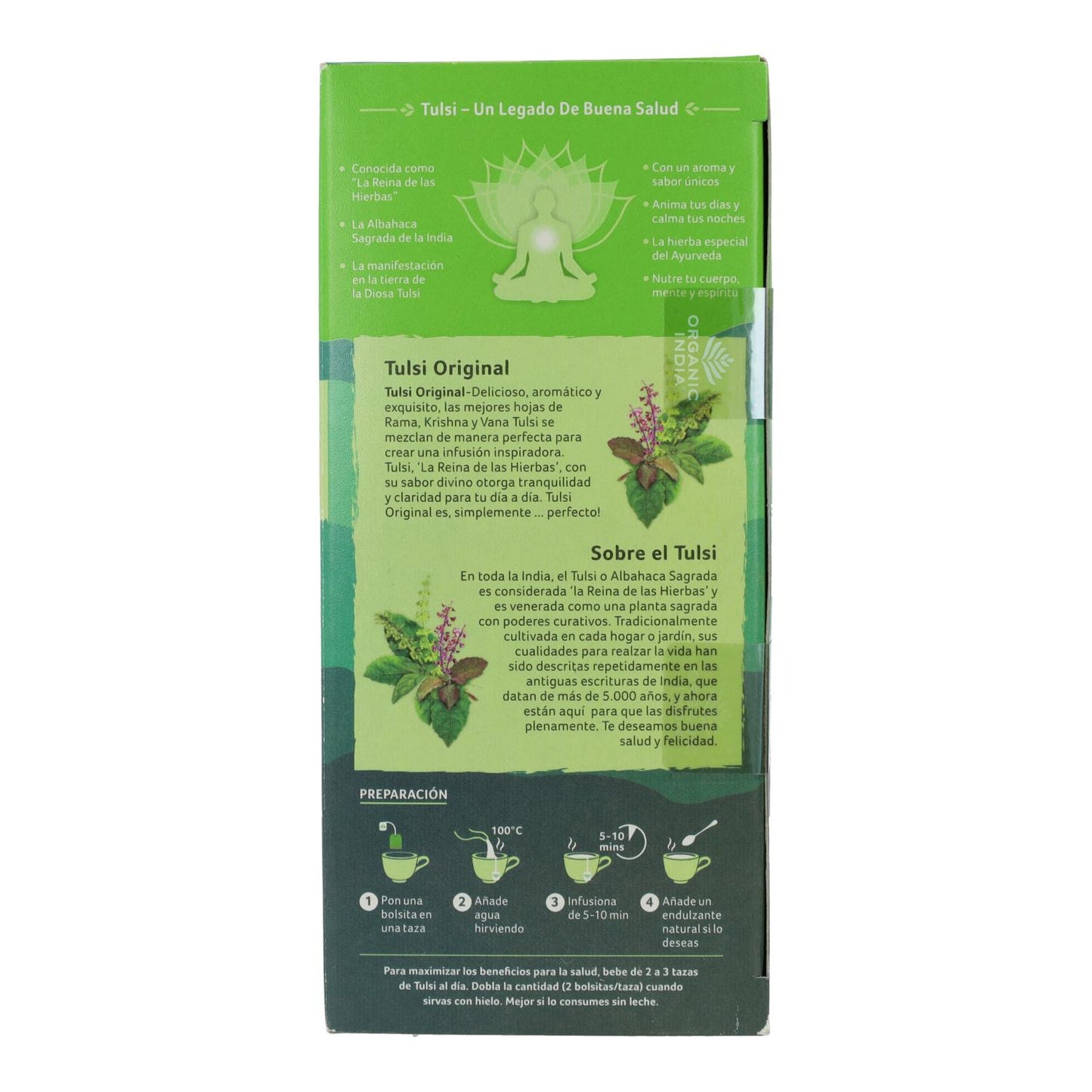 Tulsi original Organic India 25 bolsitas