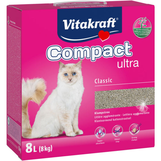 Vitakraft Compact Ultra Arena aglomerante 8 L