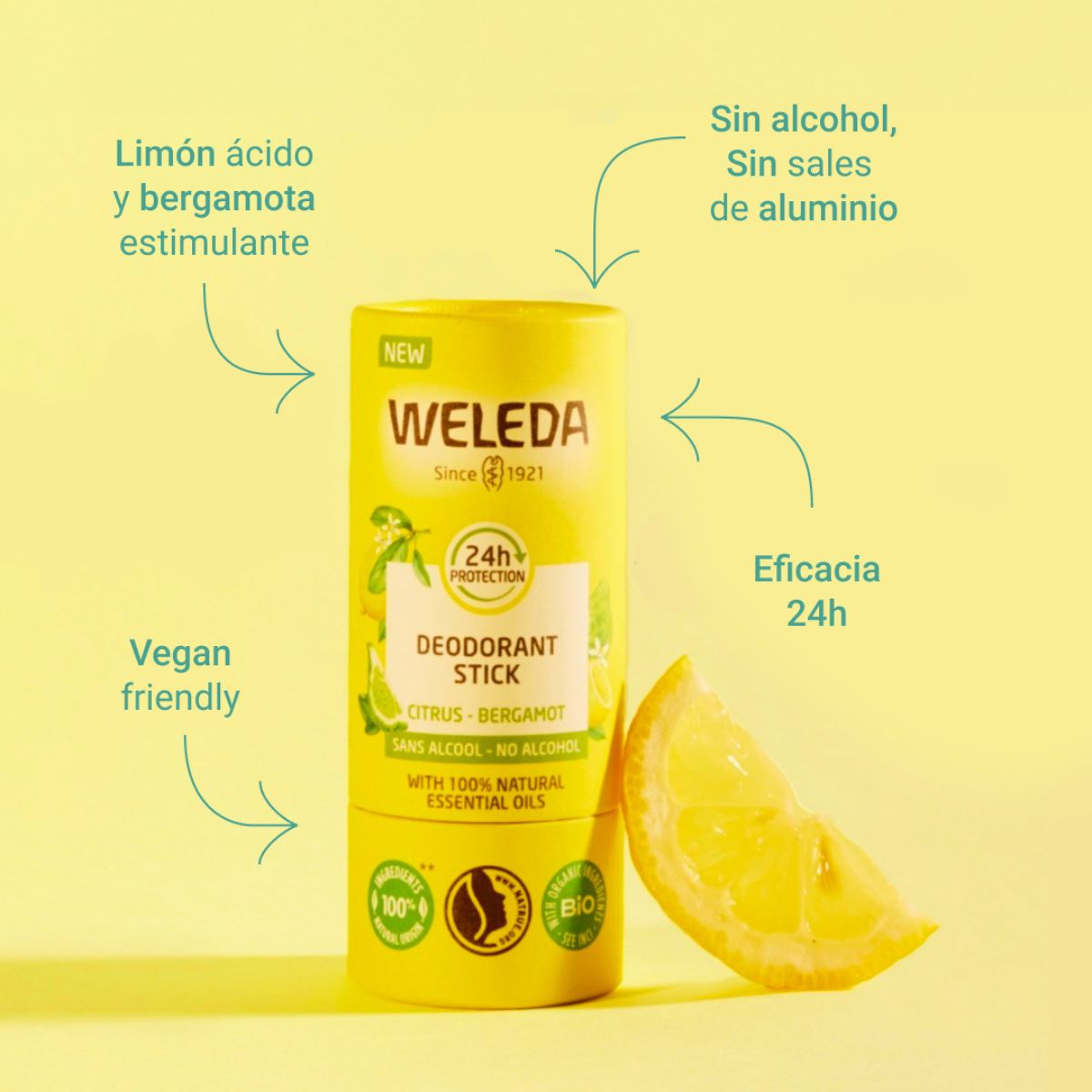 WELEDA Desodorante Stick Citrus 50 g