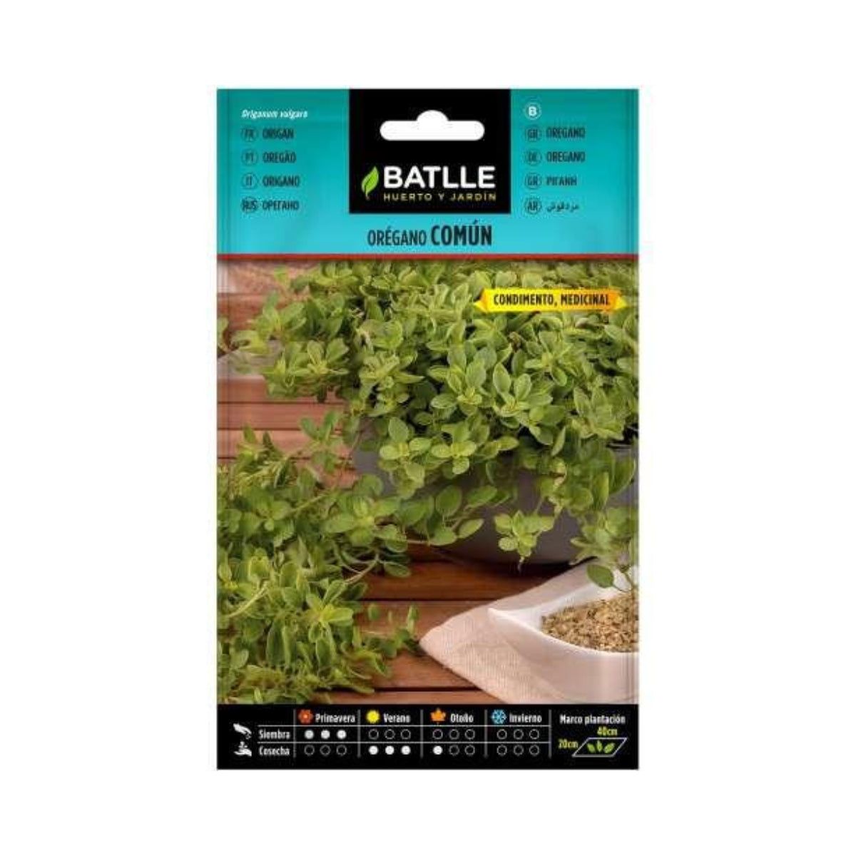 Semillas de Orégano común Batlle