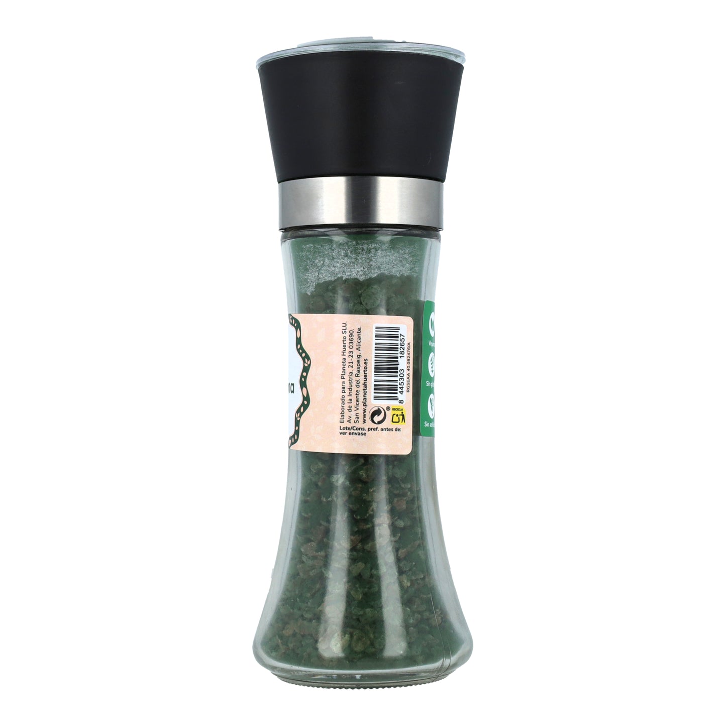 Molinillo sal rosa con alga Espirulina ECO Planeta Huerto 200g