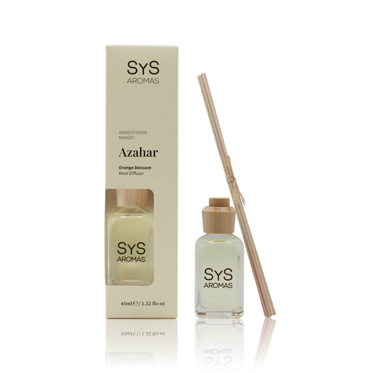 Ambientador Mikado de Azahar Origins SYS Aromas 45 ml | Aroma Floral Mediterráneo | Relajante_0