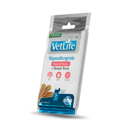 Treat vet life nat dog hypo pork potato adult mini, Farmina, 60 gr