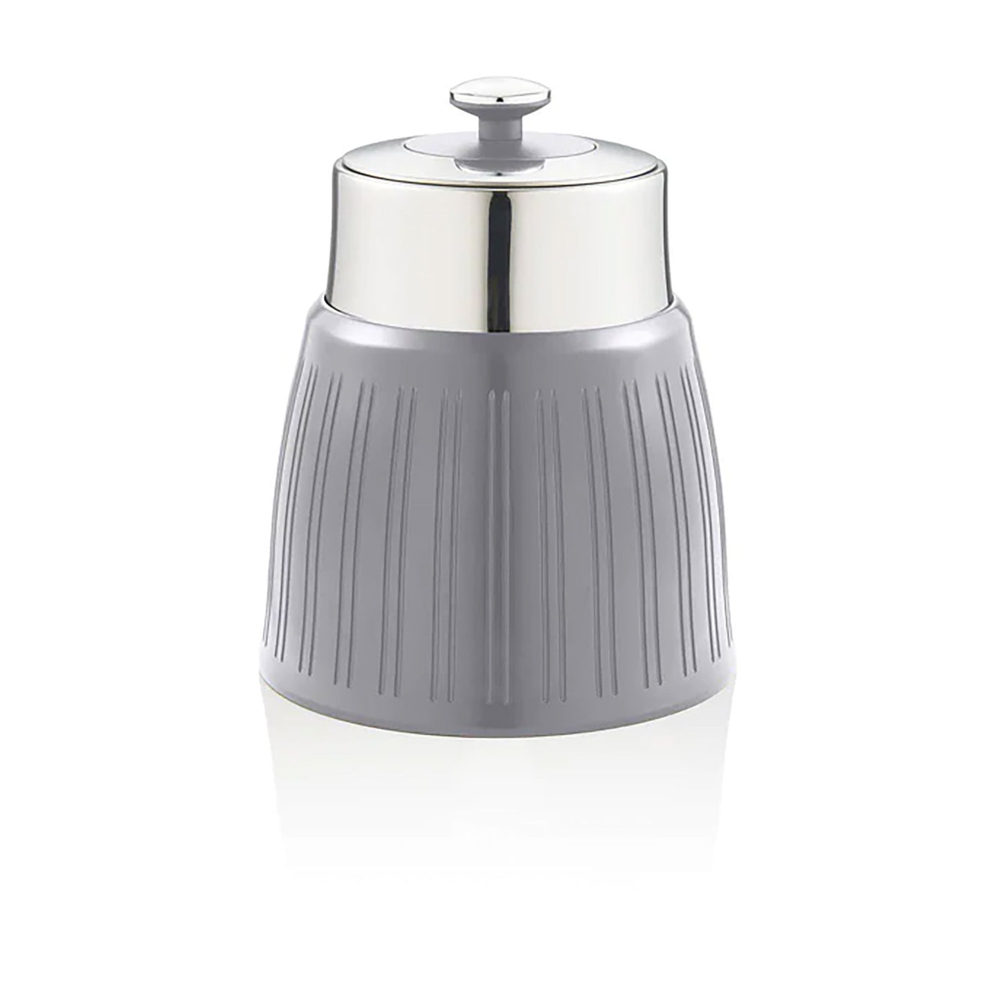 Set 3 Botes Cocina Almacenaje 1,2 L, Plástico Y Acero Inox, Especias, Té ,café, Retro, Vintage Swan Swka1024grn, Gris