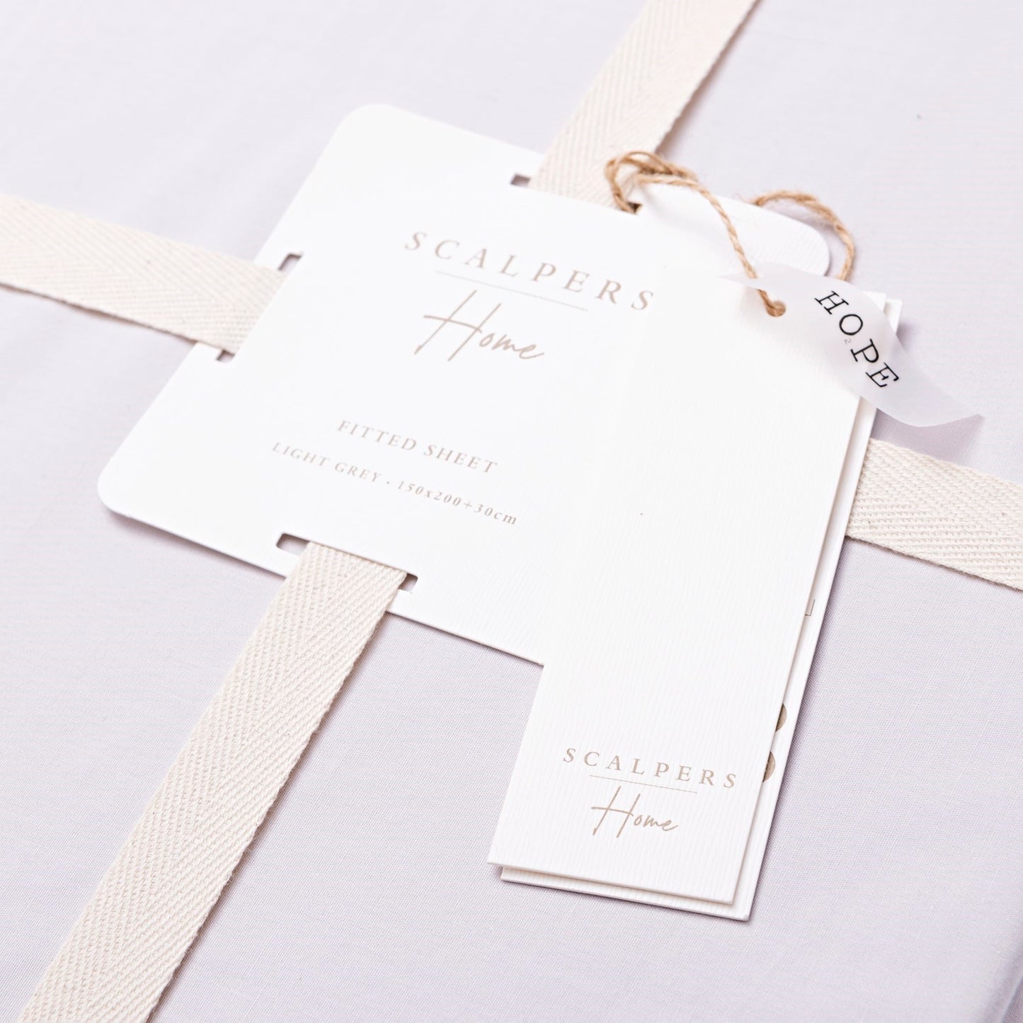 Sábana Bajera 150x200+30cm 100% Algodón Gris Claro Scalpers Home_4