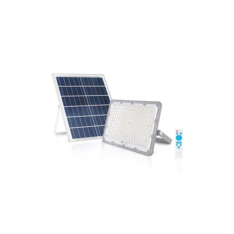 Elbat Foco Solar Led 100w - 2700lm - Luz Fria 6500k - Autonomia Hasta 2 Dias - Control Remoto - Ip67_0