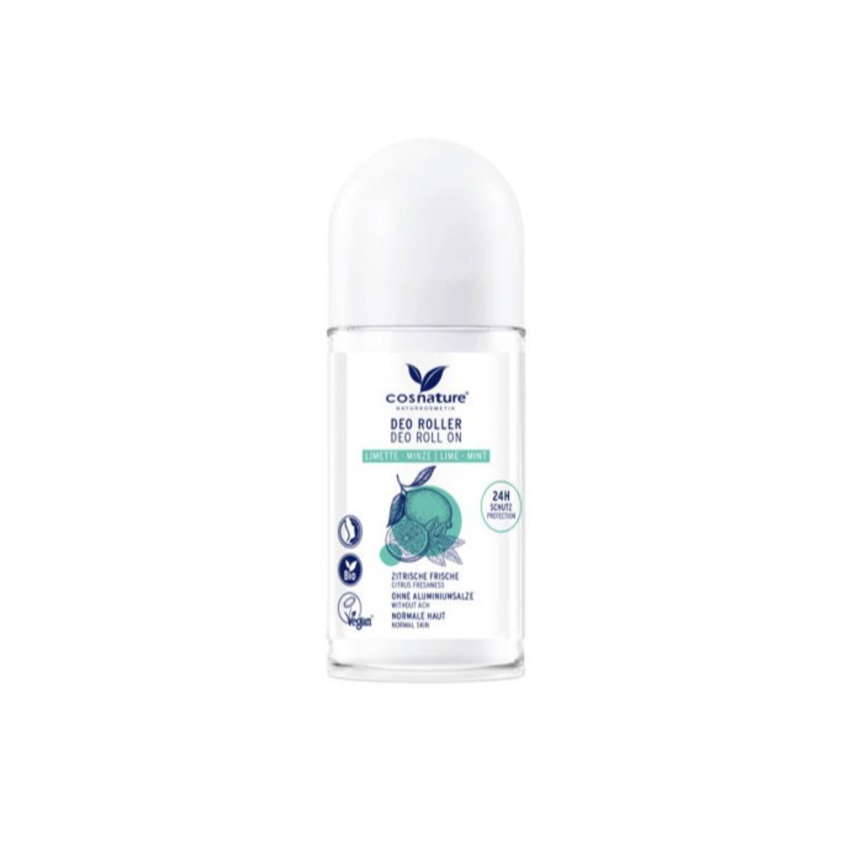Desodorante roll-on 24h menta & lima BIO Cosnature 50 ml