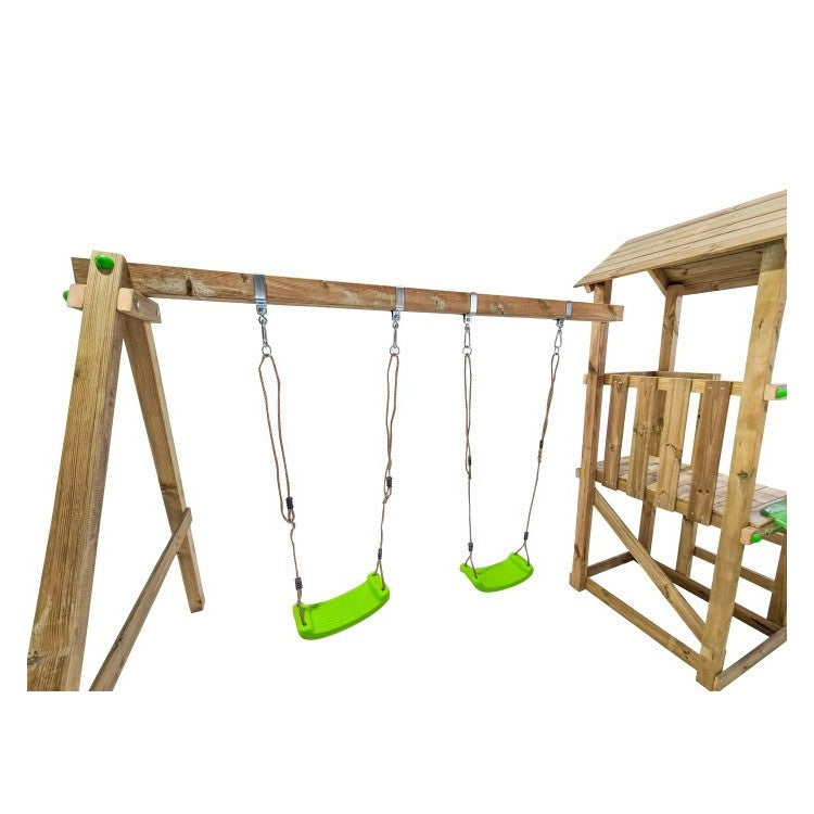 Parque Infantil Masgames Carlit M Techo De Madera Con Columpio Doble.