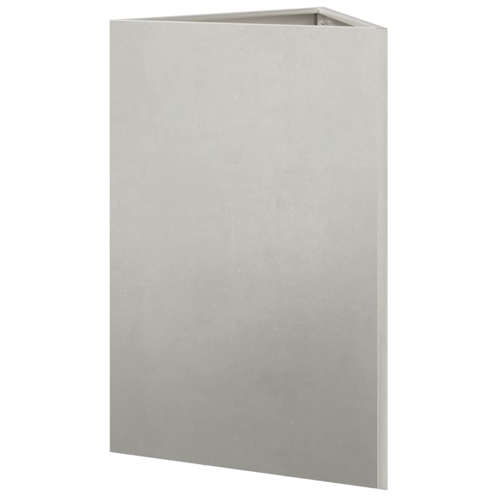 Jardinera Triangular De Acero Inoxidable 50x43x75 Cm_5