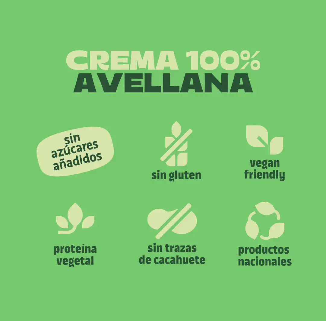 Pack crema 100% avellana nacional 4 uds The Nut Club 720g_5