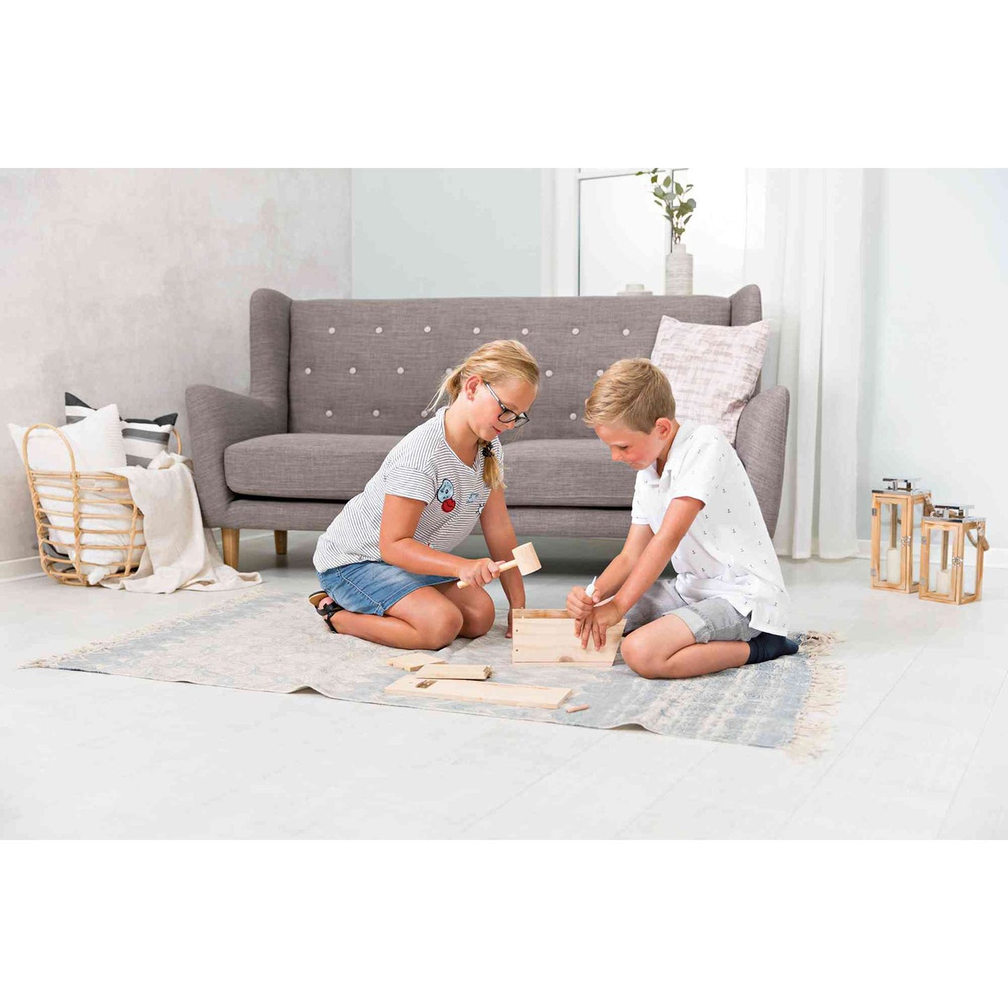 Kit de construcción educativo caja nido