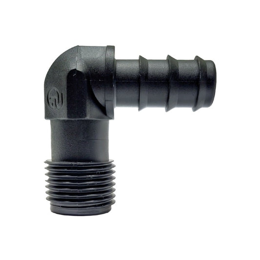 Codo De Goteo 16mm Rosca Macho. Bolsa De 10 Unidades - 16mm X 1/2