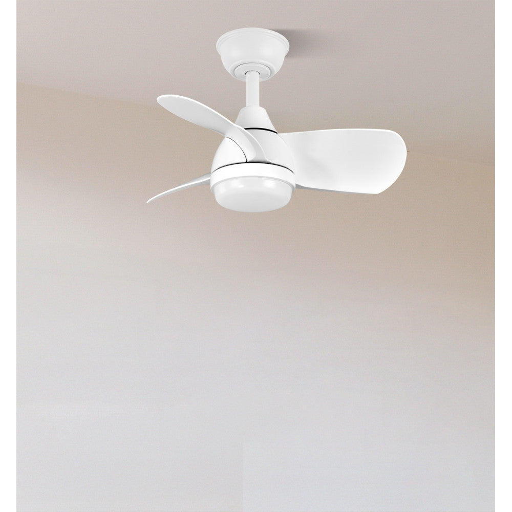 Ventilador Dc 24w Pirdo Blanco 3 Aspas 60d 2400lm 6 Vel. 3000-4500-6000k C/remoto, Memoria Y Temporizador_2