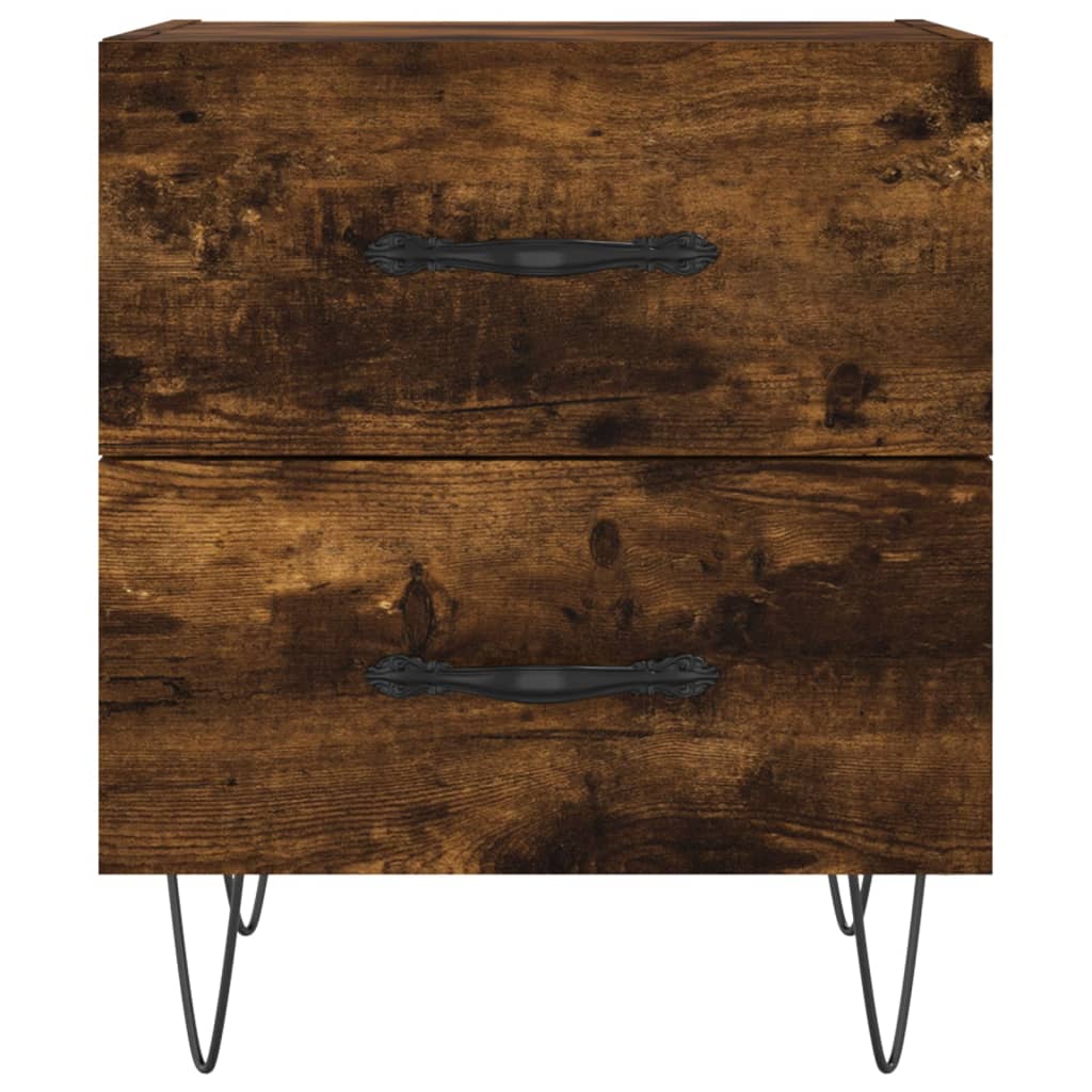 Mesita Noche 2 Uds Madera Ingeniería Roble Ahumado 40x35x47,5cm_4