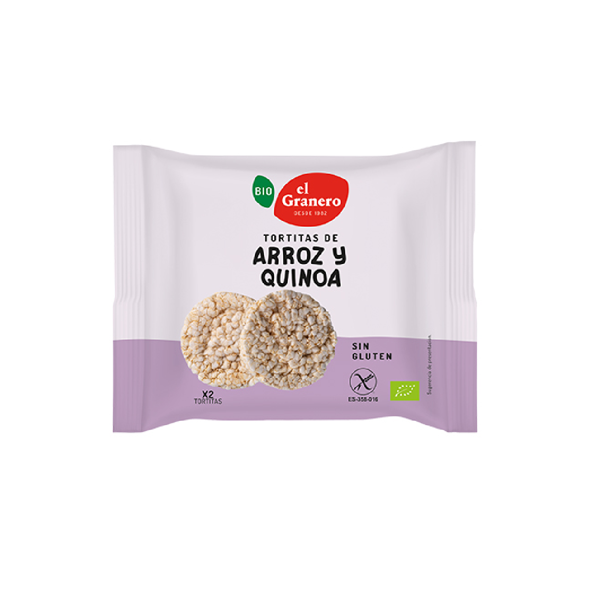 Tortitas de Arroz y Quinoa El Granero 20 gr