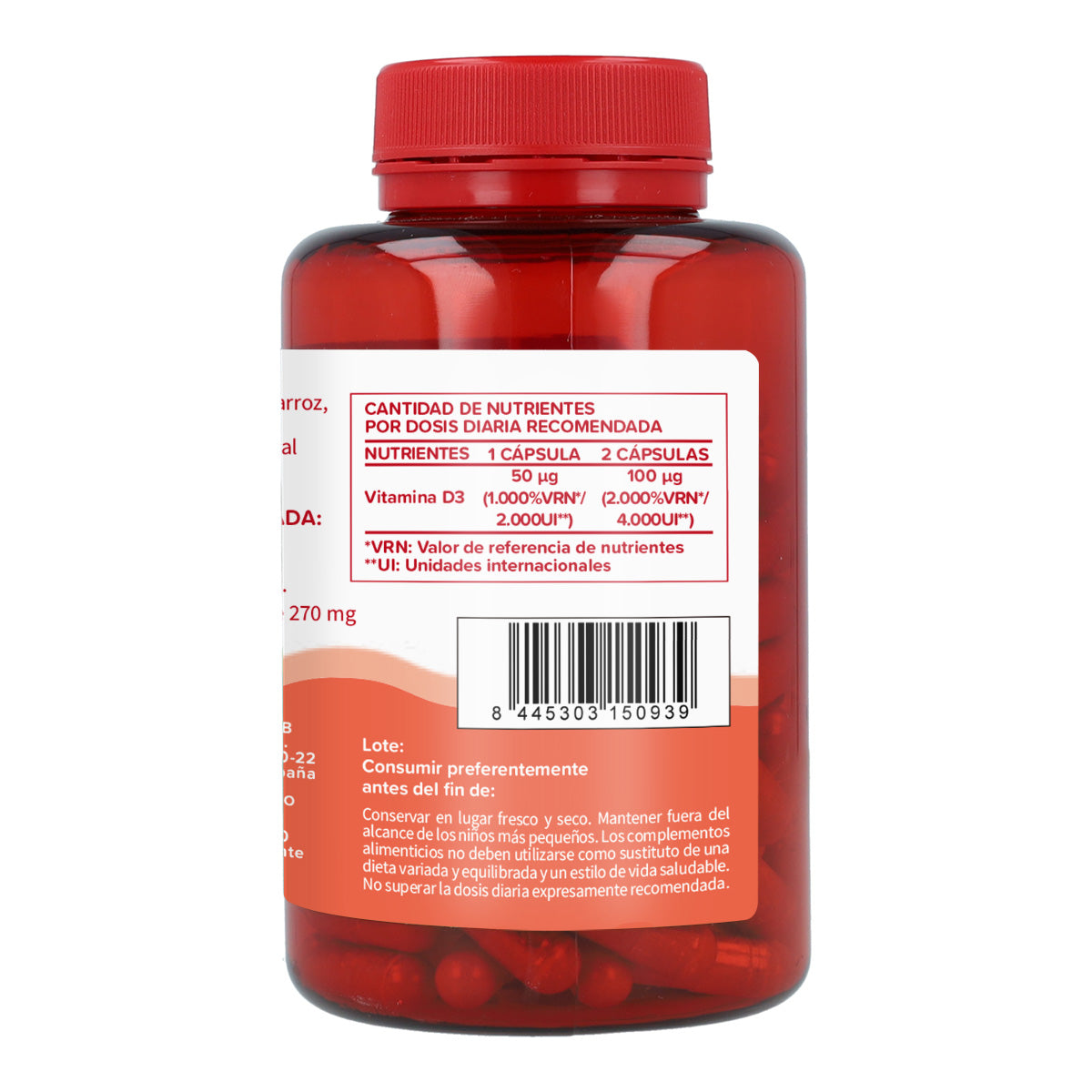 Vitamina D3 2000 U.I Planeta Huerto 120 cápsulas vegetales