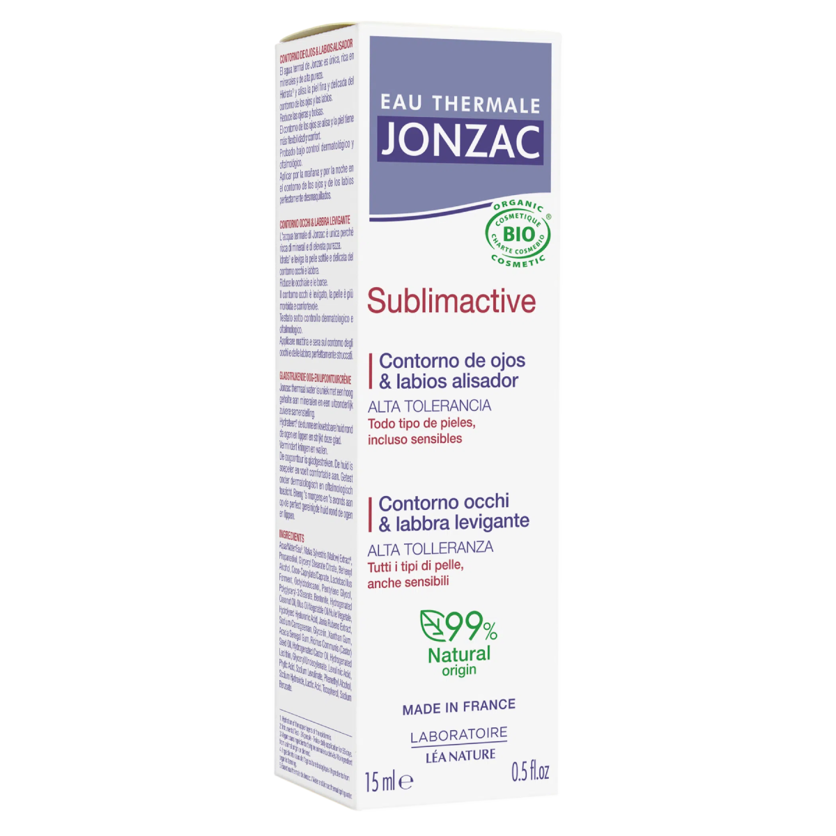 Contorno Ojos y Labios Sublimactive Eau Thermale Jonzac 15 ml
