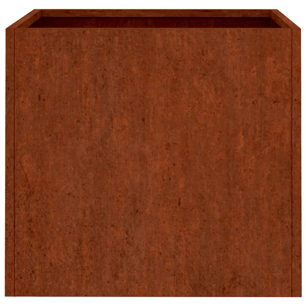 Jardinera De Acero Corten 32x30x29 Cm_5