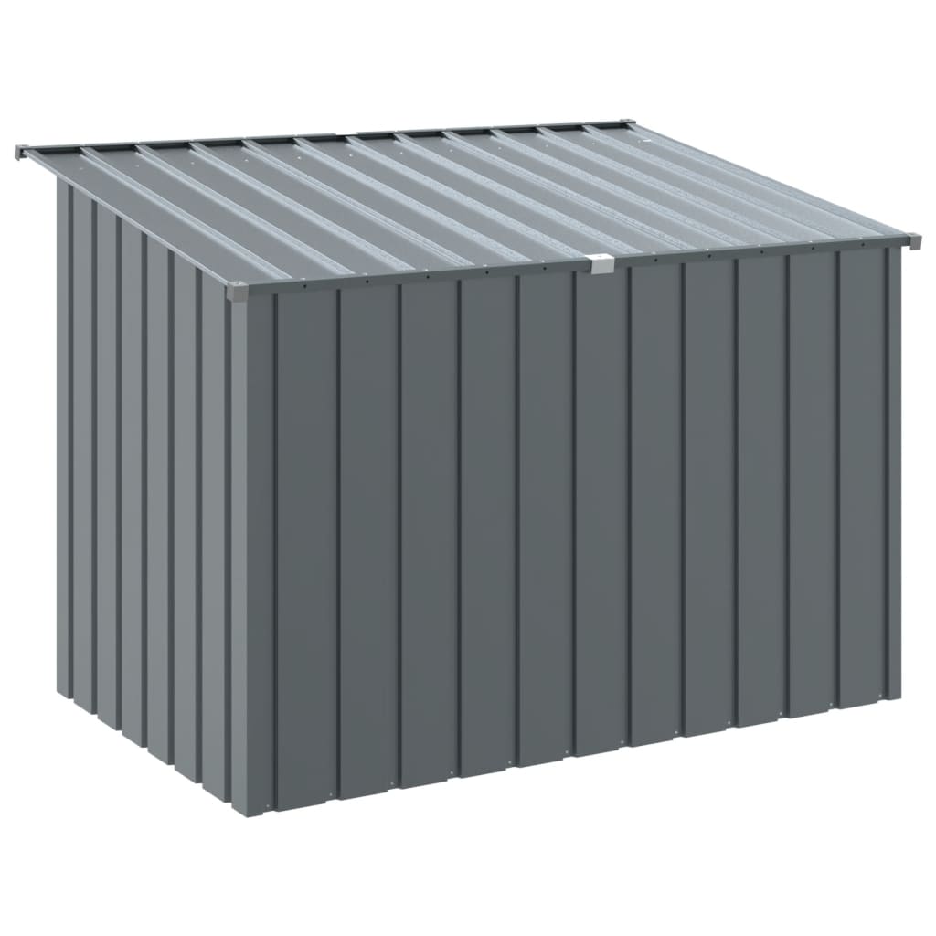 Caseta Perros Con Tejado Acero Galvanizado Gris 153x91x110 Cm_5