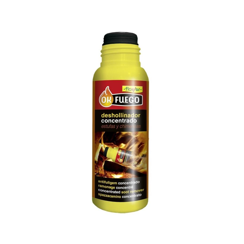 Deshollinador concentrado Okfuego 250 g – limpieza química para chimeneas y estufas