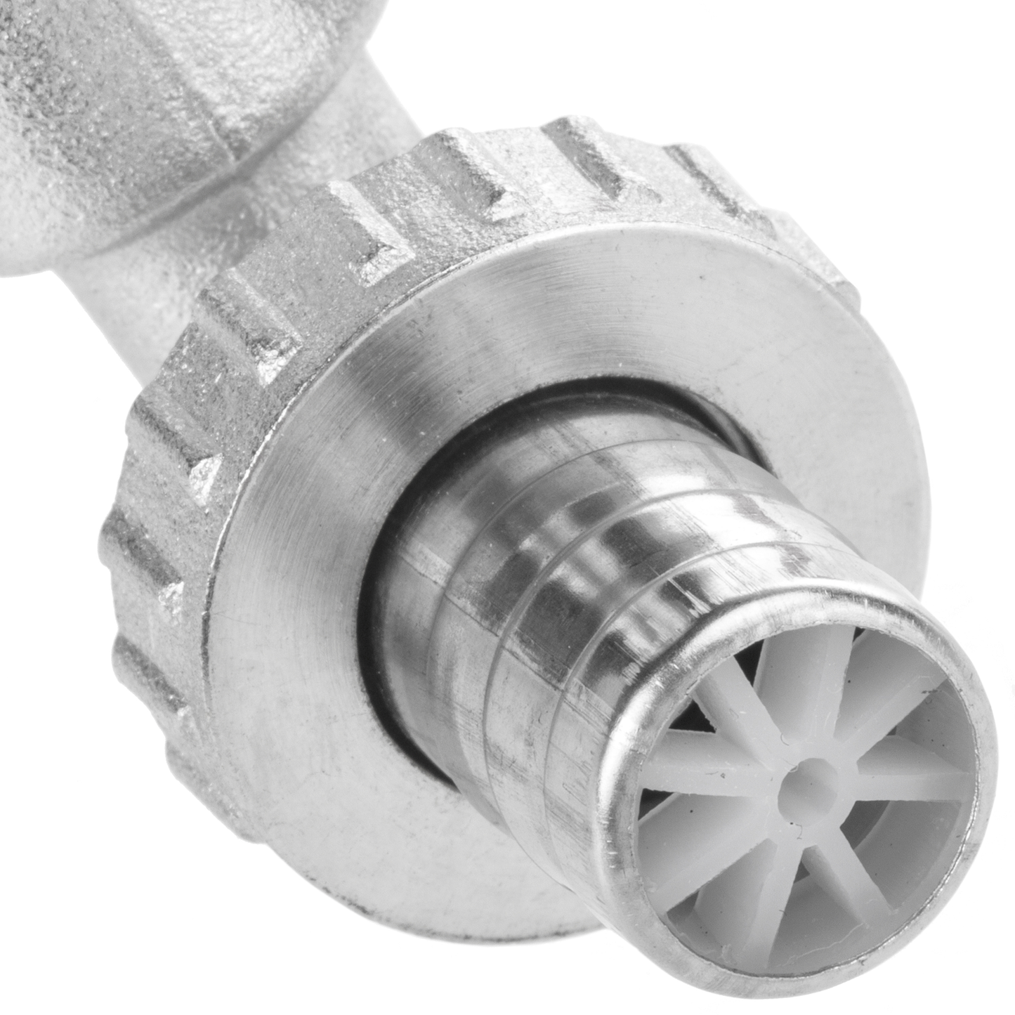 Grifo De Esfera Acodado 3/4 - 1 Con Adaptador De Manguera_4
