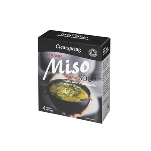 Sopa Orgánica de Miso con Algas Clearspring, 40 g