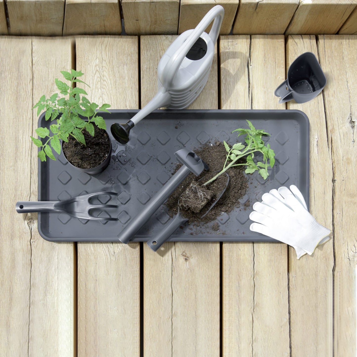 Juego De 6 Herramientas De Mano Prosperplast Respana Gardening En Color Antracita_2