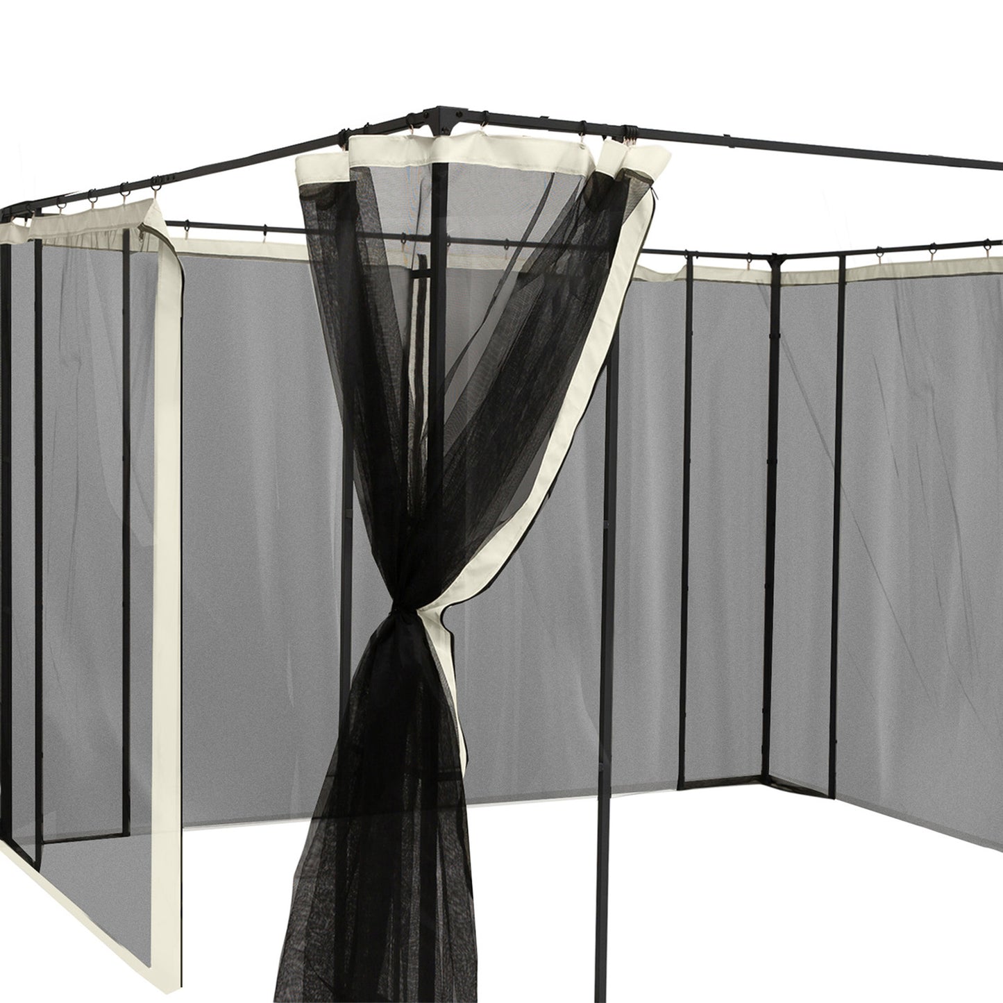Outsunny 4 Paneles Laterales 352x207 Cm Para Carpa De Jardín Mosquitera_5