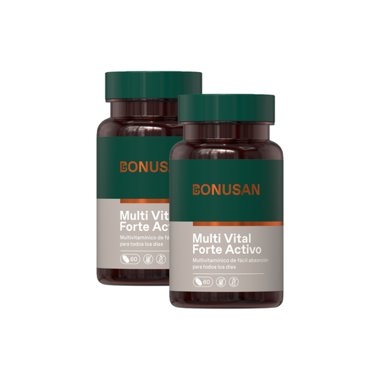 Pack 2x Multivital Forte Activo, Bonusan, 60 Tabletas