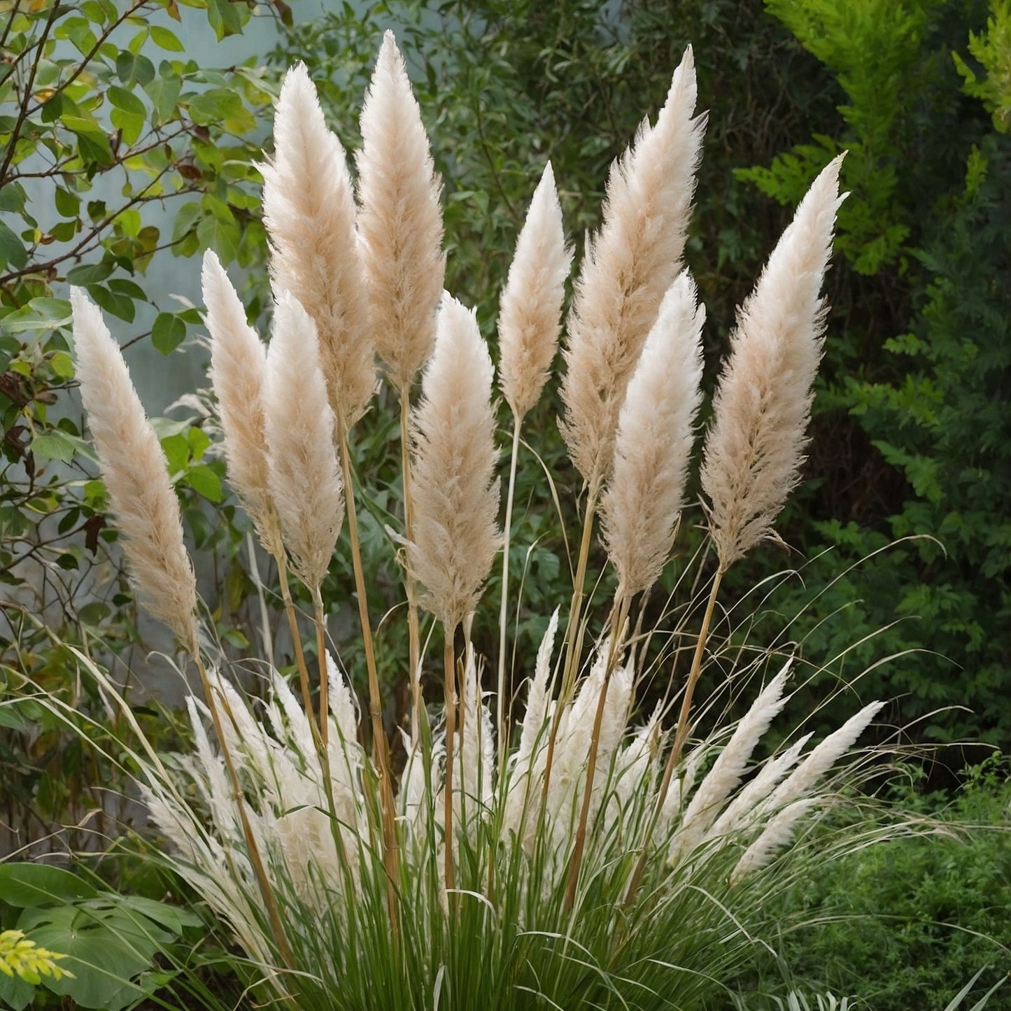 Hierba Da Las Pampas - 6 Pzs - Cortaderia Selloana - Altura 25-40cm - ⌀9cm