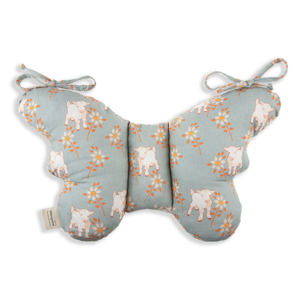 Almohada Para Bebés Antichoque Mariposa Sky Blue
