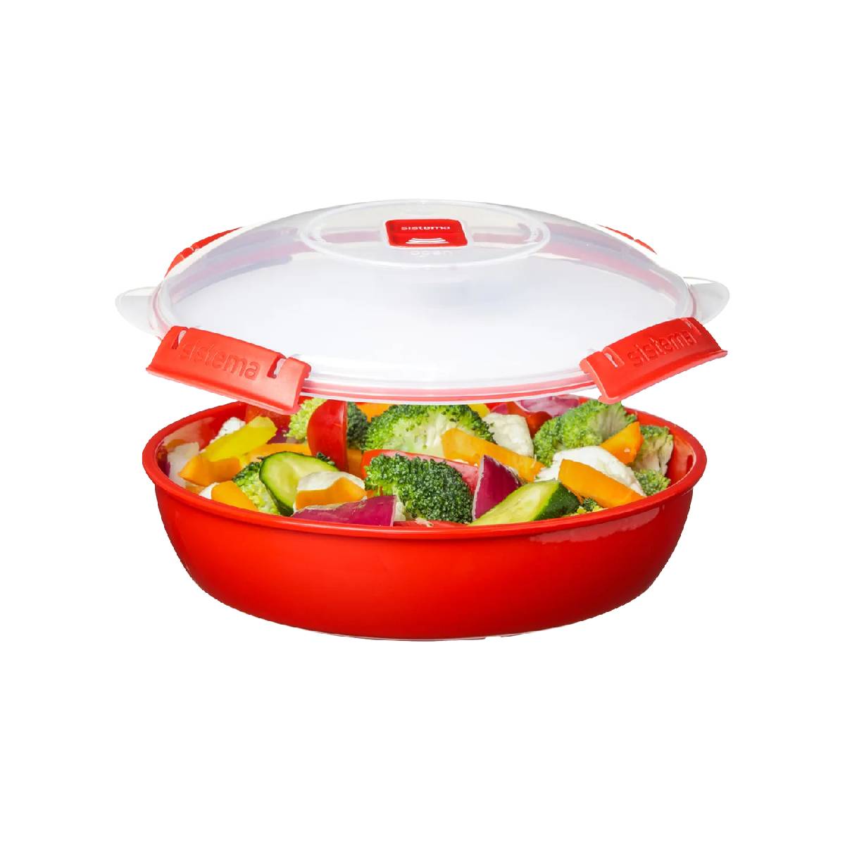 Recipiente Plato Redondo Sistema Microwave 1,29 ml