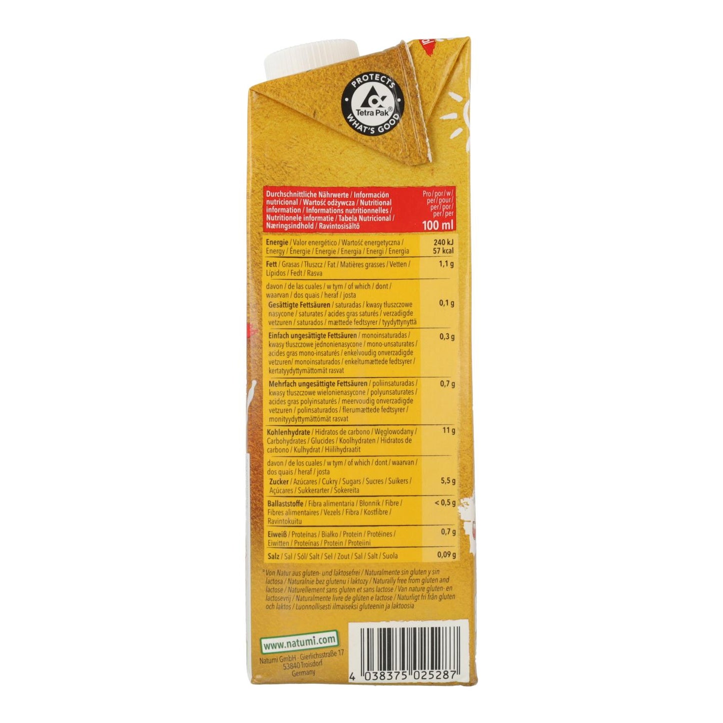 Pack 6 uds Bebida Mijo Bio Natumi 1L