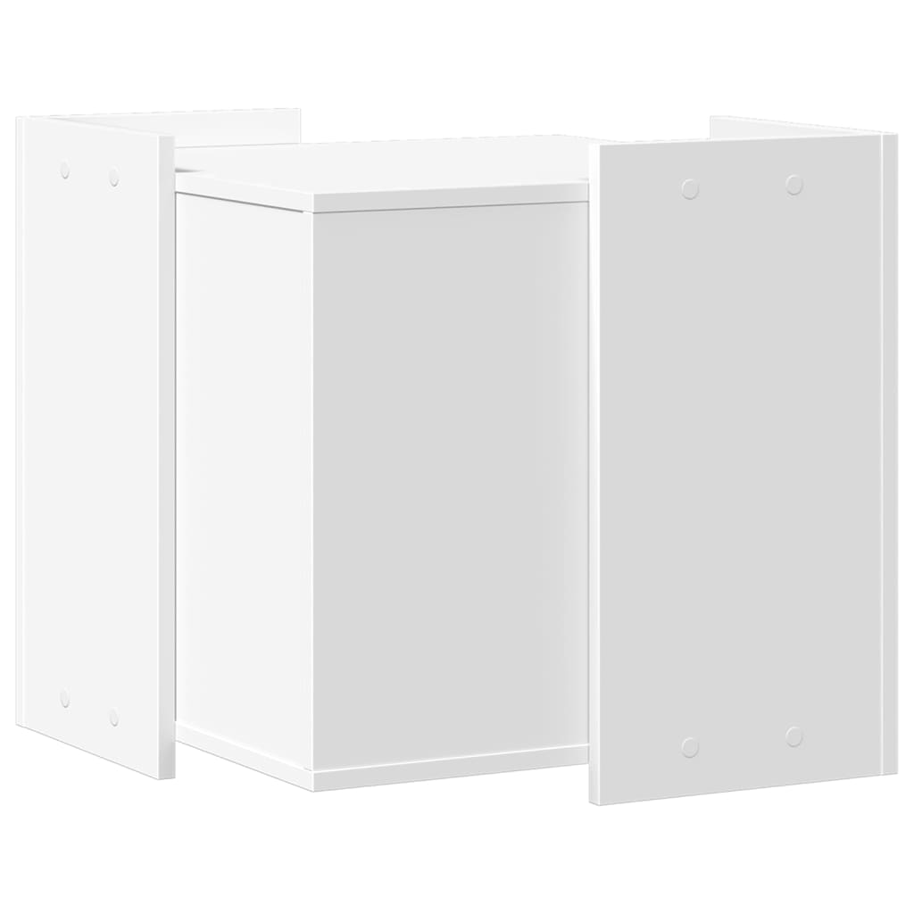 Vidaxl Mueble Arenero Para Gatos Madera Ingeniería Blanco 53x53x51 Cm_5