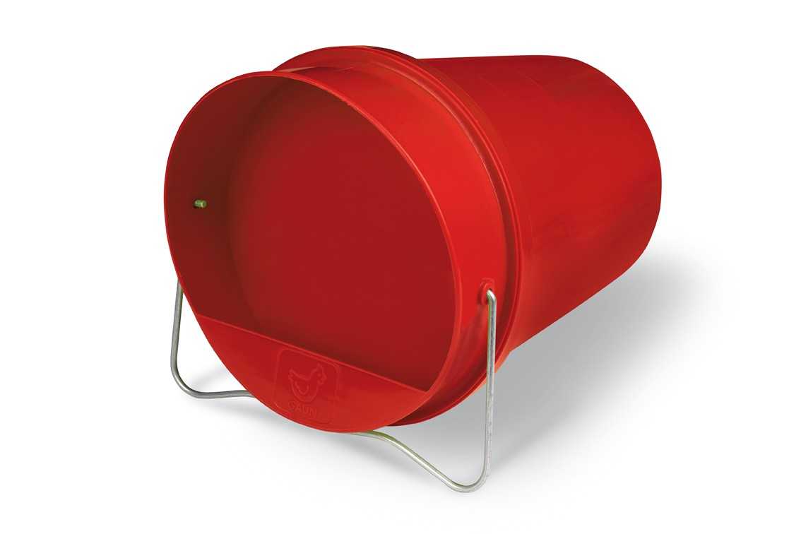 Bebedero Cuba Plástico Pintado - Rojo_0