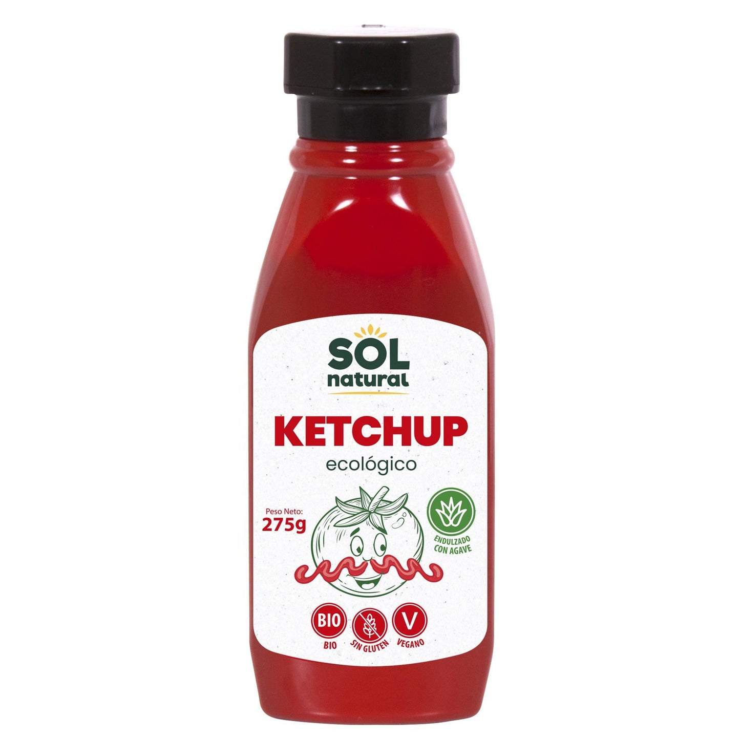Ketchup con Sirope de ágave bio Sol Natural 275 g