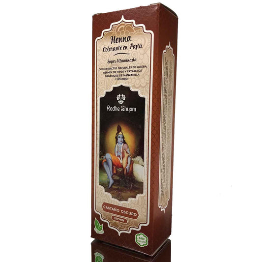 Henna Pasta Castaño Oscuro Radhe 200 Ml Radhe