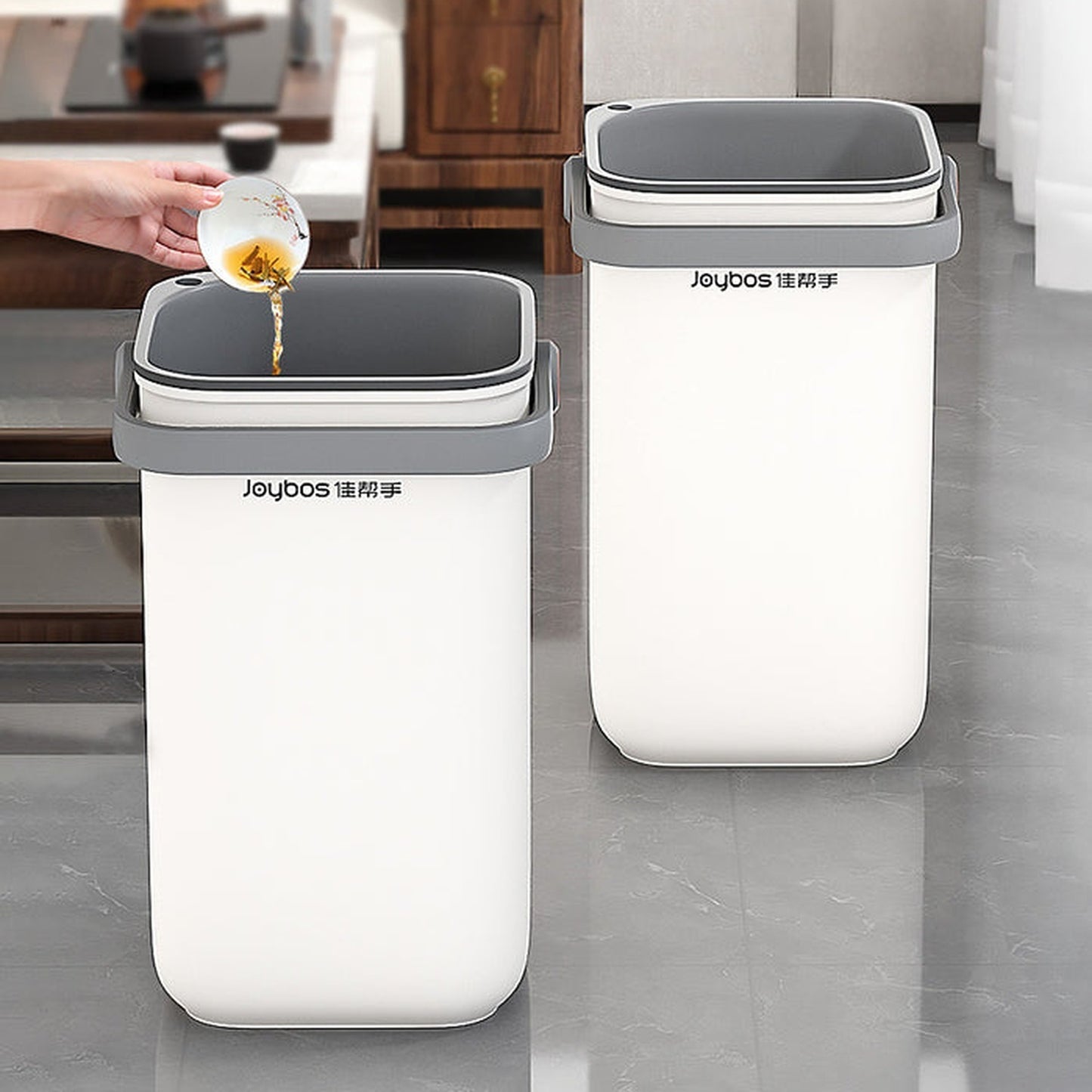 Joybos - Bote De Basura Con Separación En Seco Y Húmedo Para Cocina_5